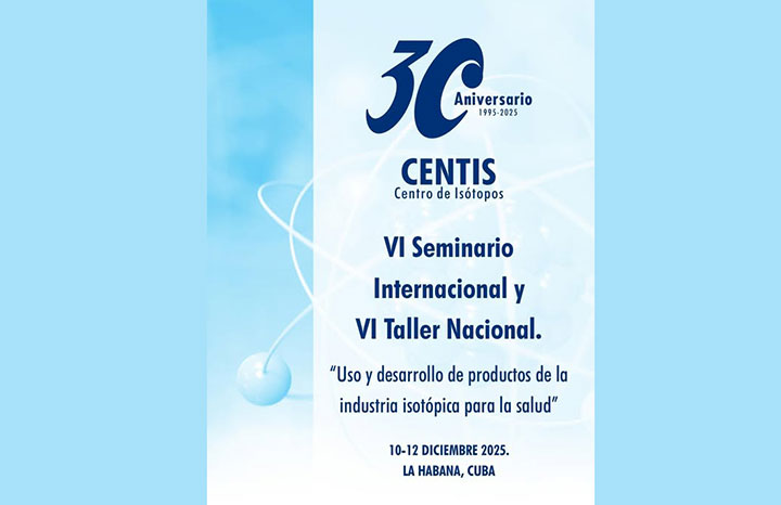 Sesionarán eventos sobre isótopos, de la medicina nuclear 