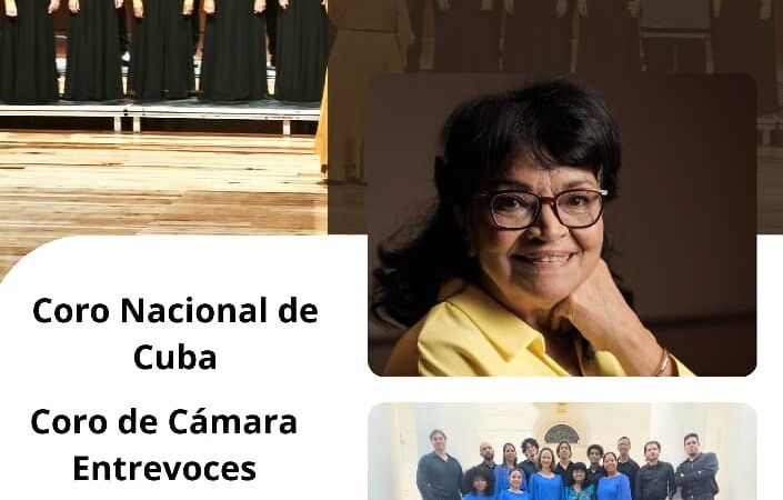 Ofrecerán concierto en Cienfuegos el Coro Nacional de Cuba y la Agrupación Coral Entrevoces