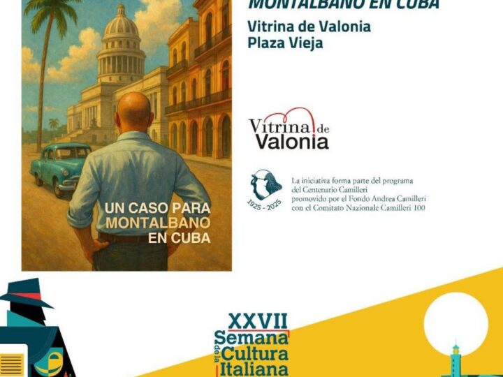 Acoge Vitrina de Valonia exposición Un caso para Montalbano en Cuba