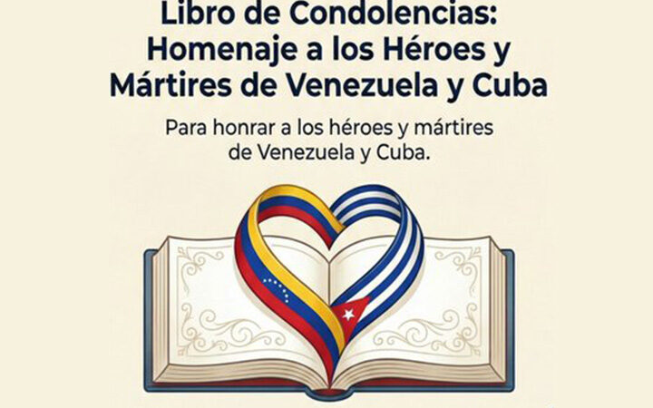 Abrirá Embajada de Venezuela Libro de Condolencias
