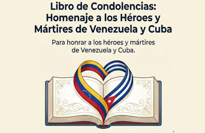 Abrirá Embajada de Venezuela Libro de Condolencias
