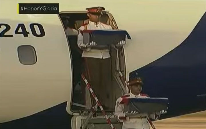 En la Patria, restos mortales de los 32 cubanos caídos en Venezuela