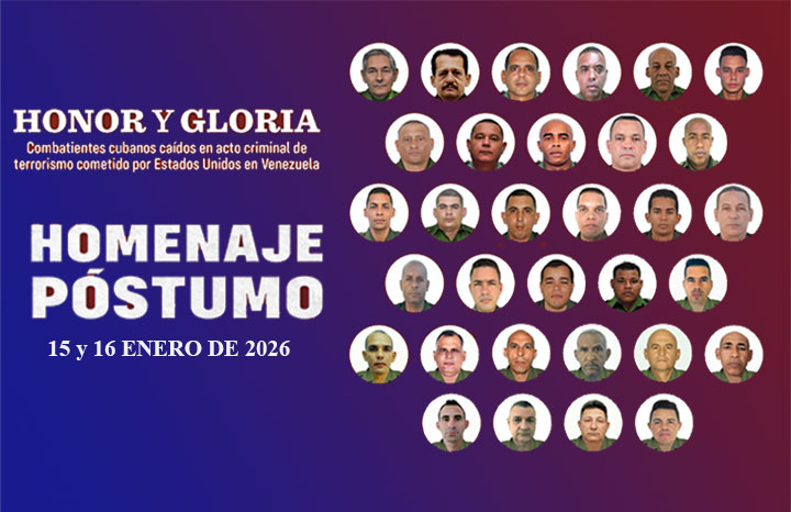 Cuba rendirá honores a sus combatientes caídos en Venezuela