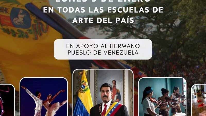 Escuelas de arte de Cuba respaldan soberanía de Venezuela