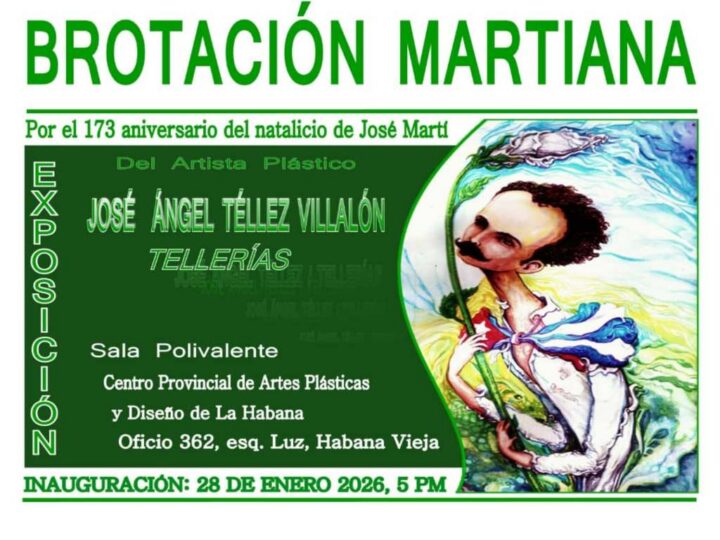 Artista cubano José Ángel Téllez dedica exposición a José Martí