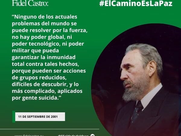 Reflexión del Comandante en Jefe Fidel Castro Ruz sobre la paz