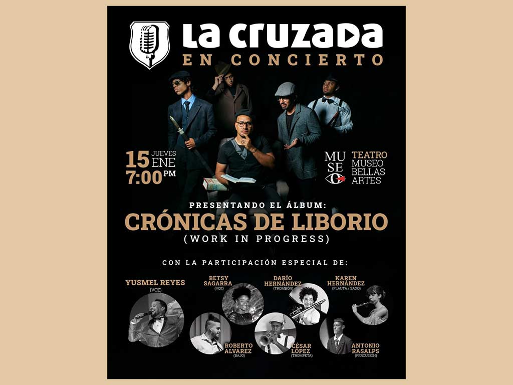 Agrupación La Cruzada ofrecerá concierto en el Museo Nacional de Bellas Artes