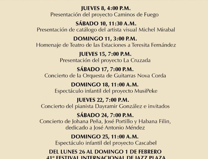 Museo Nacional de Bellas Artes de Cuba presenta su programación cultural para enero