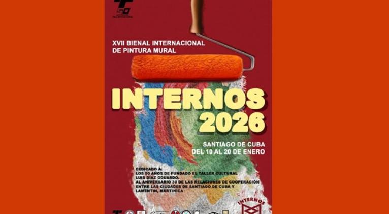 Continúa en Santiago de Cuba Bienal Internacional de Pintura Mural Internos