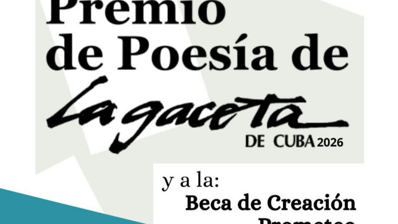 Abierta convocatoria al Premio de Poesía y a Beca de Creación Prometeo 2026