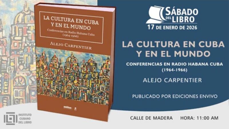Sábado del Libro presentará texto de Alejo Carpentier