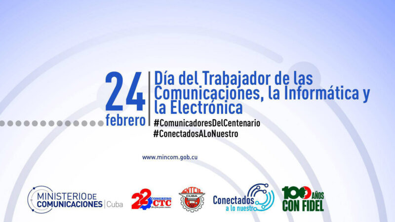 Celebra Mincom Día del Trabajador de las Comunicaciones y la Informática