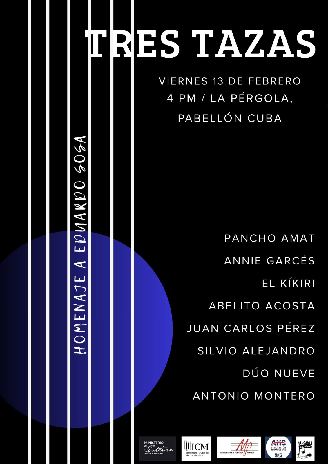 Homenaje al trovador Eduardo Sosa en el Pabellón Cuba