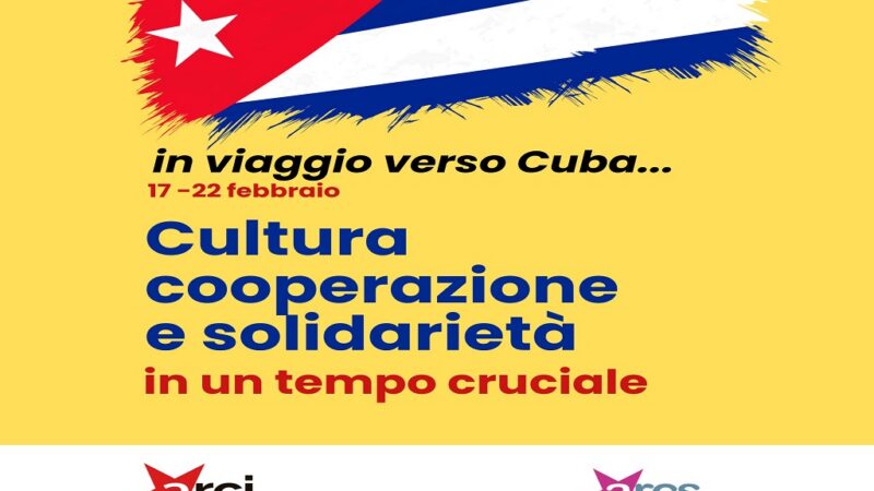 Inicia visita a Cuba delegación solidaria cultural y social italiana