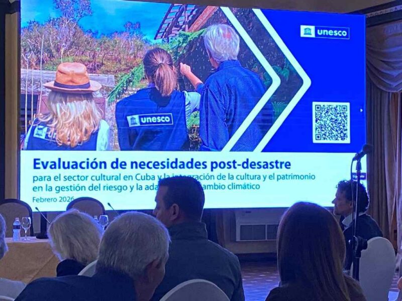 Fortalecen Unesco y Cuba respuesta a desastres en el sector de la cultura