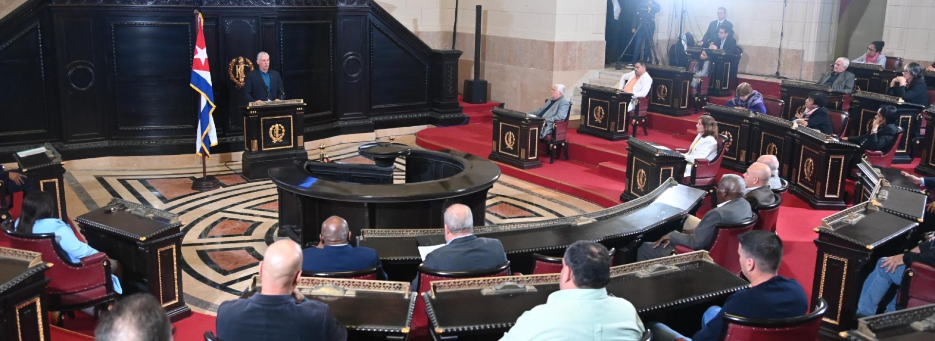 Discurso de Díaz-Canel por aniversario 50 del Poder Popular en Cuba