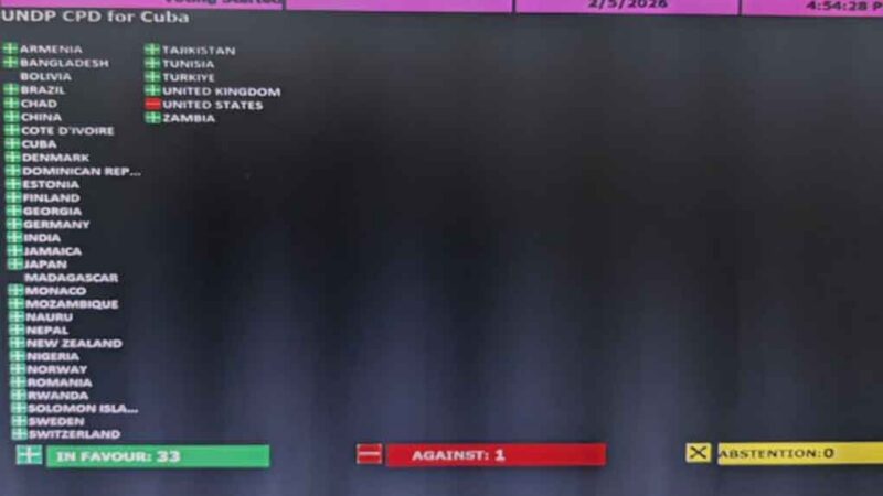 Cuba recibe apoyo internacional y de ONU, pese a bloqueo