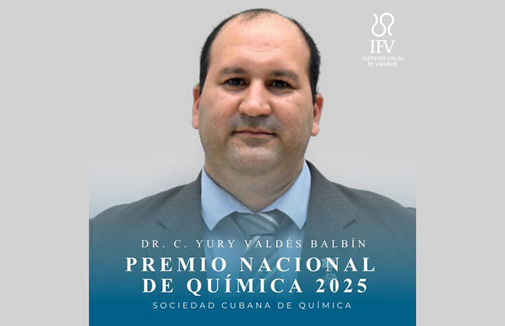 Otorgan Premio Nacional de Química 2025 al doctor Yury Valdés Balbín