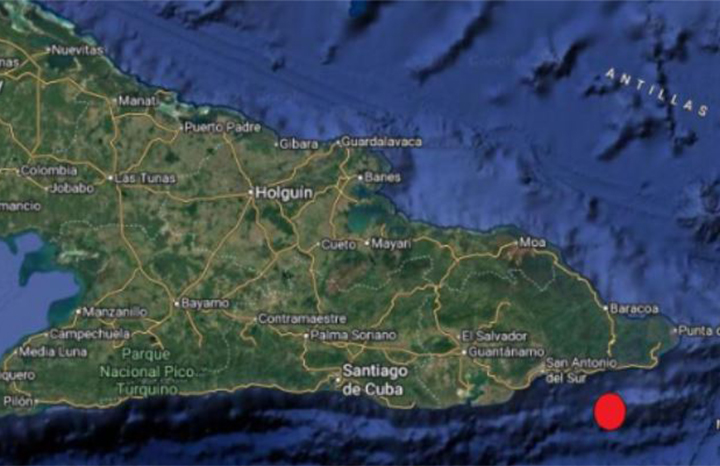 Reportan sismo perceptible con intensidad moderada en el oriente de Cuba