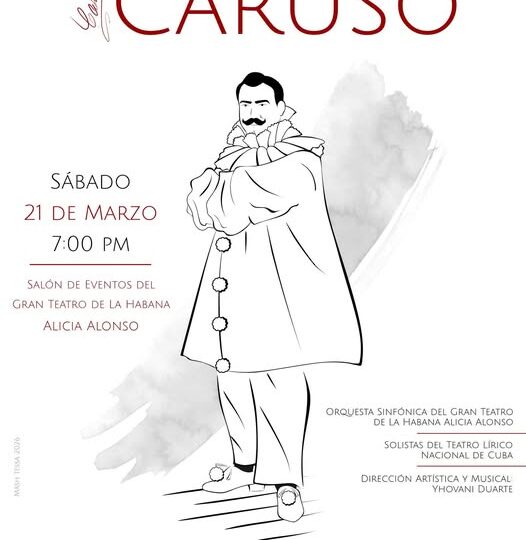 Caruso caminará otra vez por los salones del Gran Teatro de La Habana