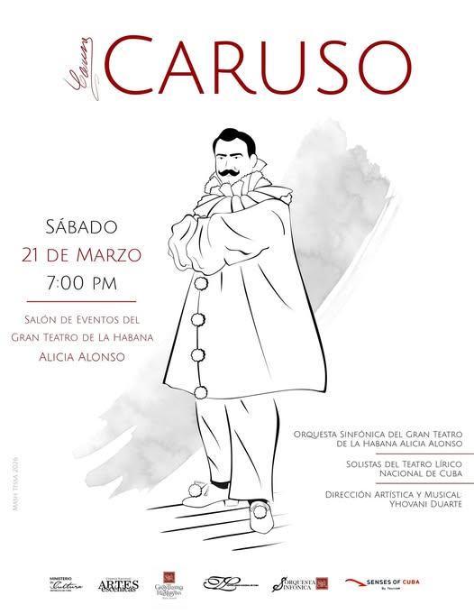 Caruso caminará otra vez por los salones del Gran Teatro de La Habana