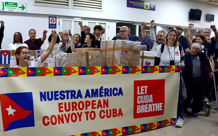 Cuba recibe delegación solidaria procedente de Europa