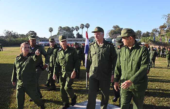 Asistió Díaz-Canel a ejercicio de defensa en Habana del Este