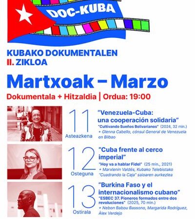 Acogerá Bilbao ciclo de documentales cubanos