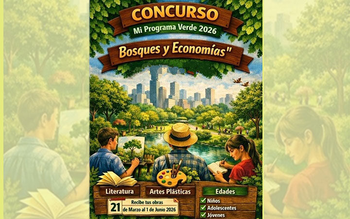 Convocan al Concurso de Artes Plásticas y Literatura Mi Programa Verde 2026