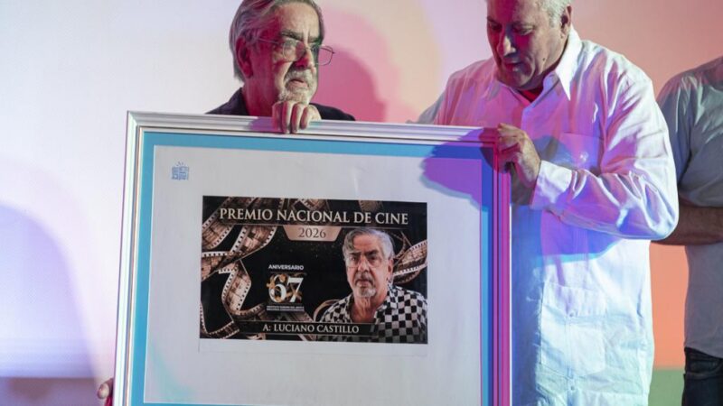 A manos de Luciano Castillo el Premio Nacional de Cine 2026