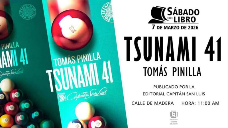 Editorial Capitán San Luis con Tsunami 41, en el Sábado del Libro