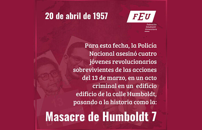 Rememora FEU masacre batistiana de Humboldt 7