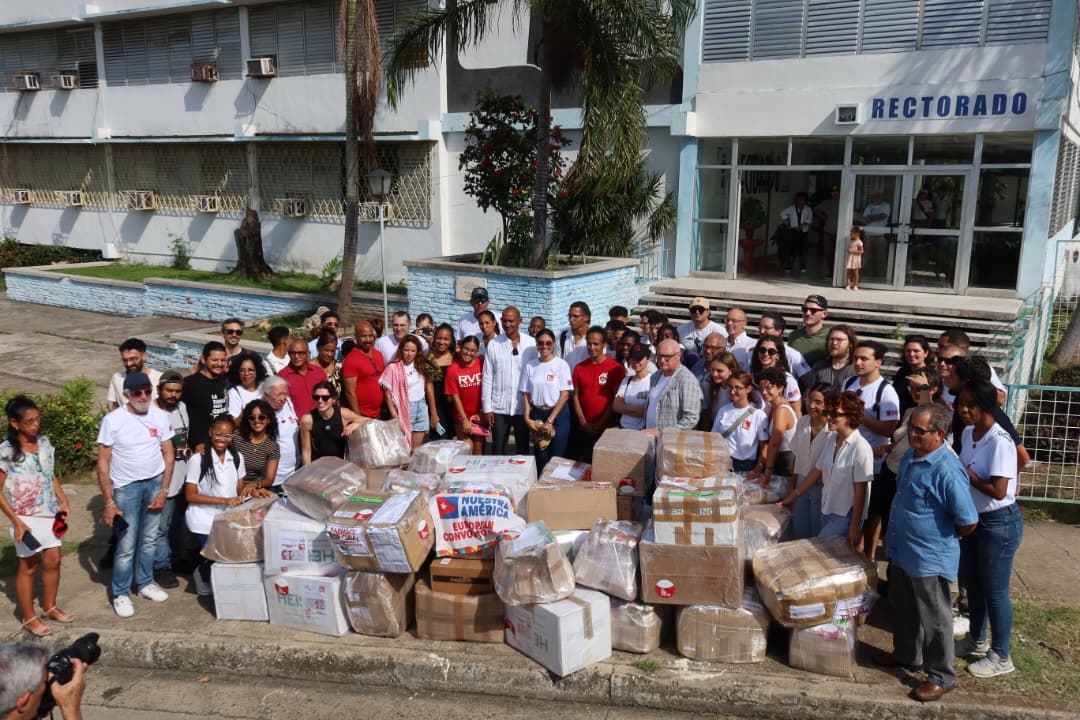 Llegó a Guantánamo convoy europeo de solidaridad 1 de Mayo
