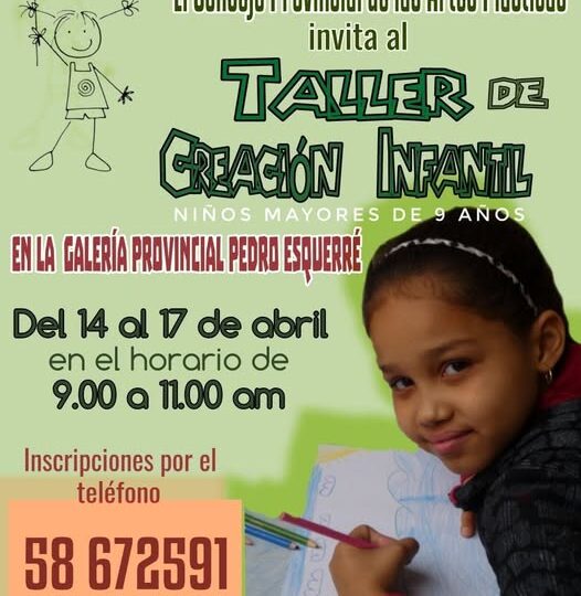 Talleres de creación infantil animarán receso docente en Matanzas