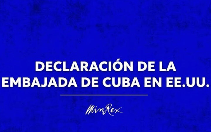 Denuncia Embajada de Cuba en EE.UU. falsedades difundidas por Fox News