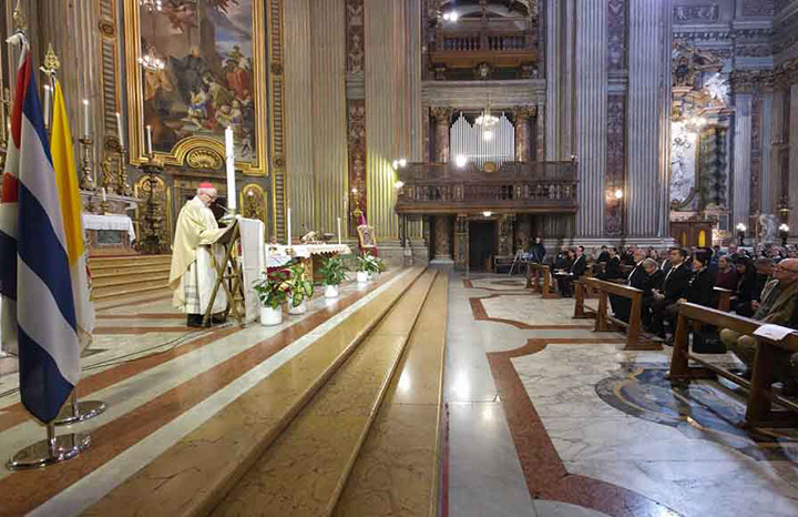 Celebraron en Roma primera Santa Misa por la Paz y Desarrollo de Cuba