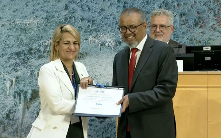 Premia OMS a Cuba por eliminación materno-infantil del VIH y la sífilis