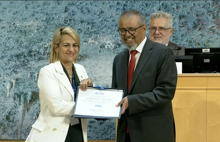 Premia OMS a Cuba por eliminación materno-infantil del VIH y la sífilis