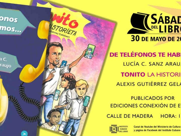 La telefonía y una amena historieta en el Sábado del Libro