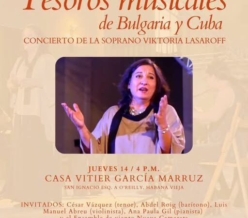 Anuncian concierto en La Habana de la soprano búlgara Viktoria Lasaroff