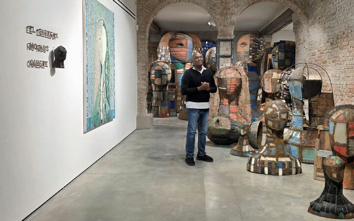 Exponen obras del cubano Roberto Diago en la Bienal de Venecia