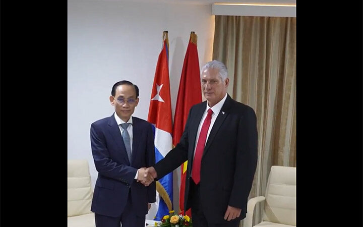 Recibió Díaz-Canel al canciller vietnamita