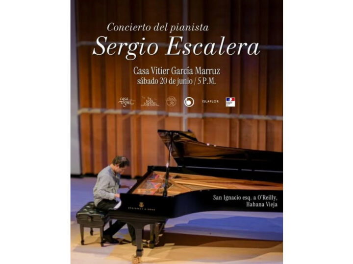 Pianista boliviano Sergio Escalera ofrecerá espectáculo este sábado en La Habana