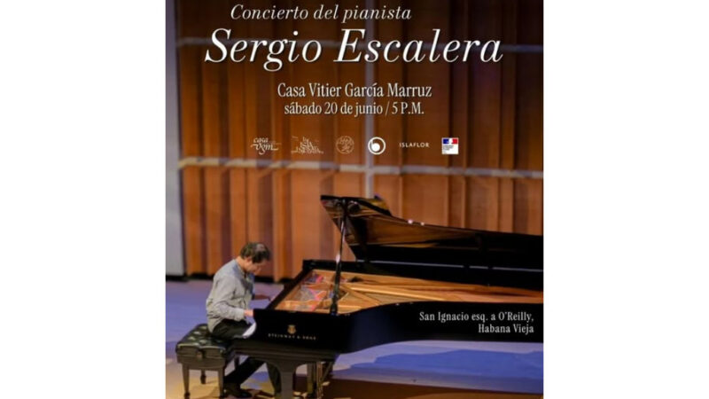 Pianista boliviano Sergio Escalera ofrecerá espectáculo este sábado en La Habana