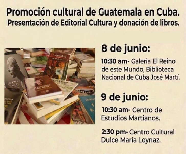 Guatemala y Cuba estrechan lazos desde la literatura
