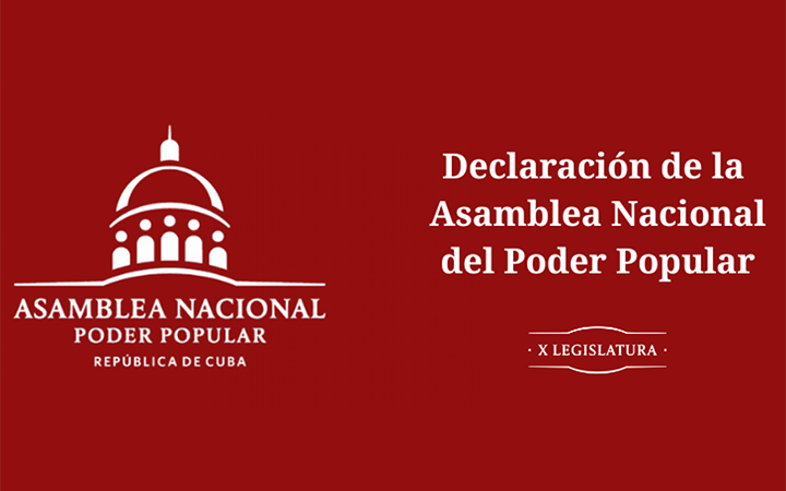 Declaración del Parlamento cubano: Cuba quiere paz