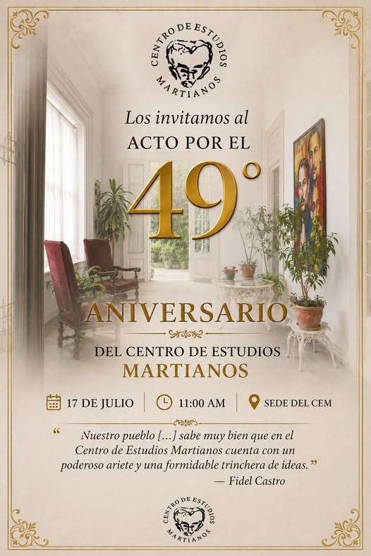 Centro de Estudios Martianos cumple 49 años, fiel a la cultura cubana