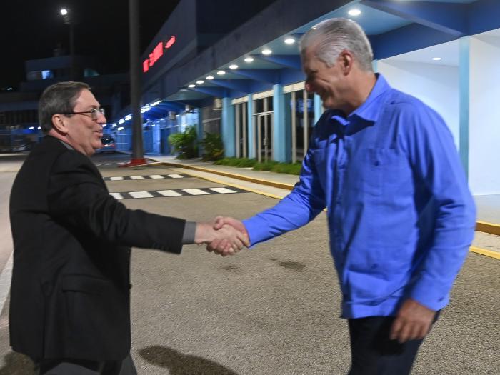 Recibe Presidente Díaz-Canel al canciller cubano luego de contundente victoria en la ONU