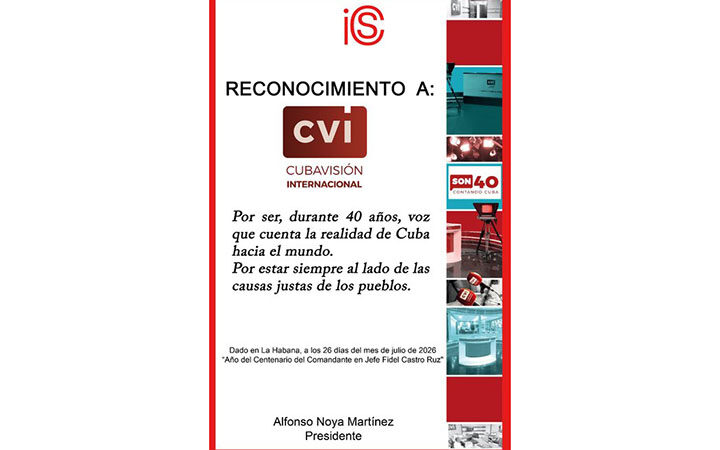 Reconoce el Instituto de Información y Comunicación Social labor de Cubavisión Internacional