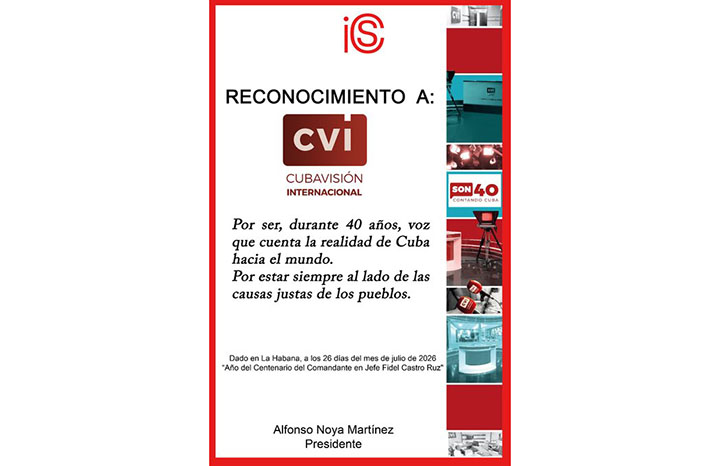 Reconoce el Instituto de Información y Comunicación Social labor de Cubavisión Internacional